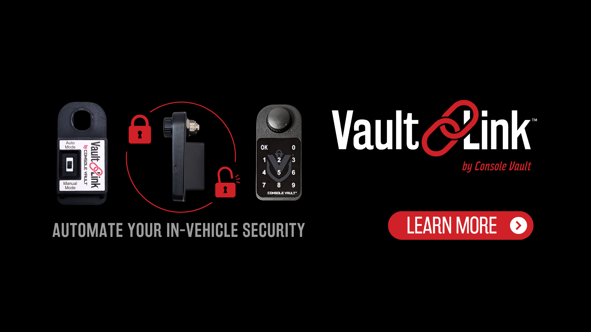 Introducing VaultLink™ (patent-pending) by Console Vault – A revolutionary in-vehicle security solution