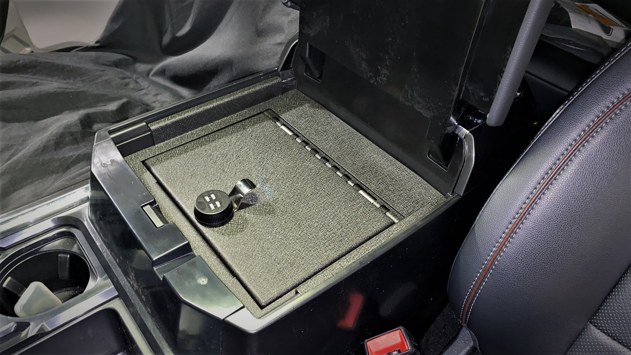 Ford F250/F350/F450 Super Duty Full Floor Center Console Safe: 2023-2024