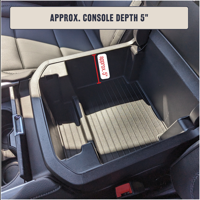 GMC Yukon/Yukon XL, Yukon Denali/Denali XL Center Console Safe (shallow version): 2021 - 2025