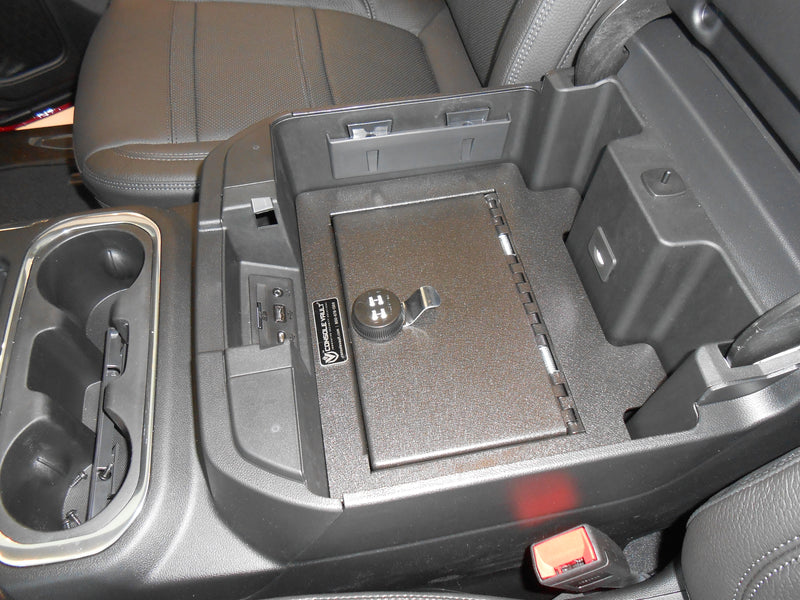 GMC Sierra 1500 Full Floor Center Console Safe: 2019–2021